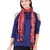 Anekaant Wine 100% Silk Woven Design Lycra Ombrey Tasselled Fringed Scarf