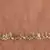 Copper Synthetic Polyester Organza (Poly Silk) Solid Embroidered Sequined Stole