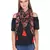 Multi Synthetic Polyester Printed Floral Tasselled Scarf