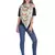Green/Multi Modal Printed Frayed Scarf (75x200 cm)