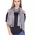 White Black Modal  Frayed Stole (75x180 cm)