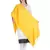 Yellow Viscose Rayon Solid Fringed Stole (55x180 cm)