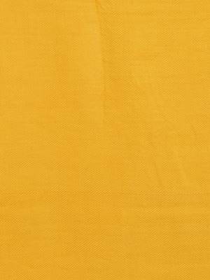 Yellow Viscose Rayon Solid Fringed Stole (55x180 cm) 3