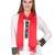 Red Viscose Rayon Solid Fringed Stole (55x180 cm)