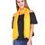 Mustard Viscose Rayon Solid Frayed Stole (75x180 cm)