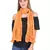 Light Orange Solid Cotton Crinckled Scarf(110X180CM)