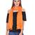 Orange Solid Cotton Crinckled Scarf(110X180CM)
