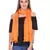 Orange Solid Cotton Crinckled Scarf(110X180CM)