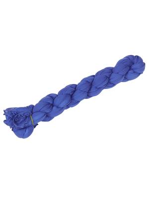 Light Navy/Electric Blue Solid Cotton Crinckled Scarf(110X180CM) 2