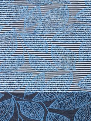 Blue & Multicolour Viscose Jacquard Shawl (70x210 cm) 4