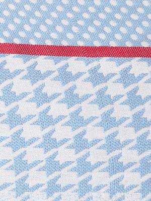 Blue Checkered Modal Jacquard Reversible Shawl (70X200 cm) 4