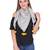 Off White And Multicolour Cotton Tassels Square Scarf (100X100 cm)