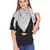 Off White And Multicolour Cotton Tassels Square Scarf (100X100 cm)