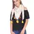 Off White And Multicolour Cotton Tassels Square Scarf (100X100 cm)