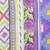 purple And Multicolour Cotton Tassels Square Scarf (100X100 cm)