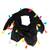 Black Viscose Tassels Square Scarf (100X100 cm)