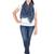 Navy Blue Doted Viscose Lurex Frayed Stole (70X180 cm)