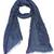 Navy Blue Doted Viscose Lurex Frayed Stole (70X180 cm)