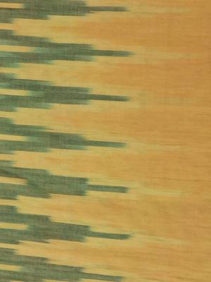 Mustard Cotton Abstract Printed Fringed Scarf (45X200 cm) 4