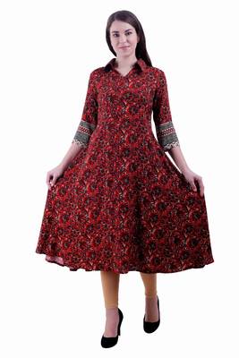 Multicolor Printed Rayon Kurti 1