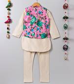 White Stylish Boys Kurta Pyjama set