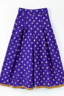 Blue Stylish Girls Top with Palazzos set