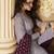 Light-violet embroidered georgette salwar