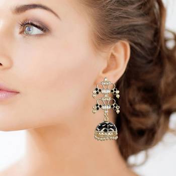 Black Agate Jhumkas 1