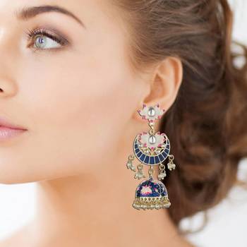 Blue Agate Danglers Drops 1