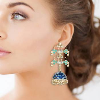 Blue Agate Danglers Drops 1