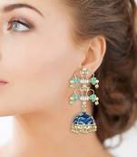 Blue Agate Danglers Drops