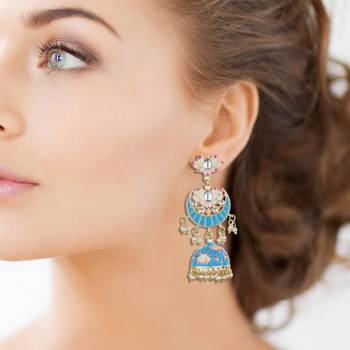 Turquoise Agate Jhumkas 1