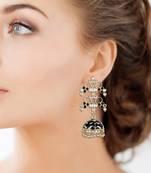 Black Agate Jhumkas