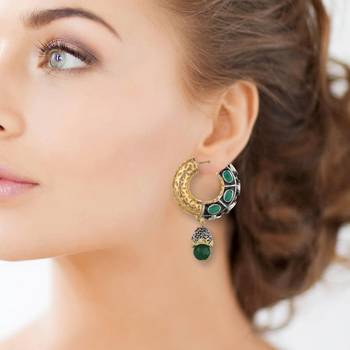 Gold Cubic Zirconia Danglers Drops 1