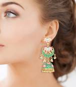 Green Agate Danglers Drops