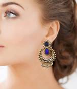 Blue Agate Danglers Drops