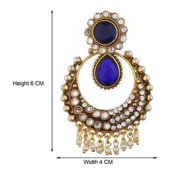 Blue Agate Danglers Drops 2