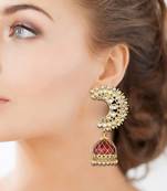 Maroon Agate Jhumkas