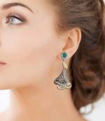 Green Cubic Zirconia Danglers Drops