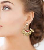 Red Agate Danglers Drops