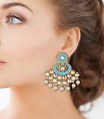 Turquoise Agate Danglers Drops