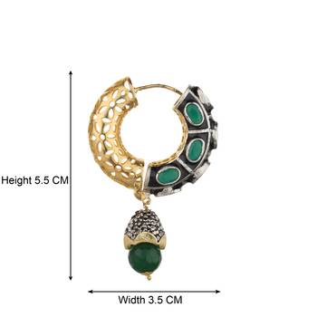 Gold Cubic Zirconia Danglers Drops 2