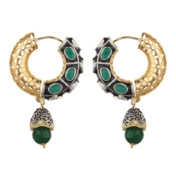 Gold Cubic Zirconia Danglers Drops 3