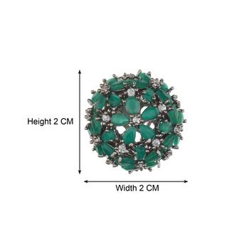 Green Cubic Zirconia Danglers Drops 2