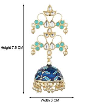 Blue Agate Danglers Drops 2