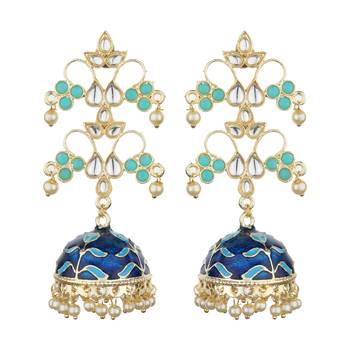 Blue Agate Danglers Drops 3