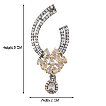 Gold Cubic Zirconia Danglers Drops 2