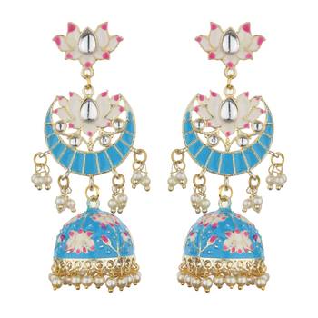 Turquoise Agate Jhumkas 2
