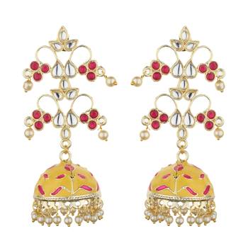 Yellow Agate Danglers Drops 2