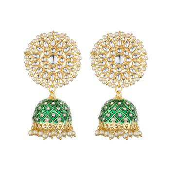 Green Agate Jhumkas 2